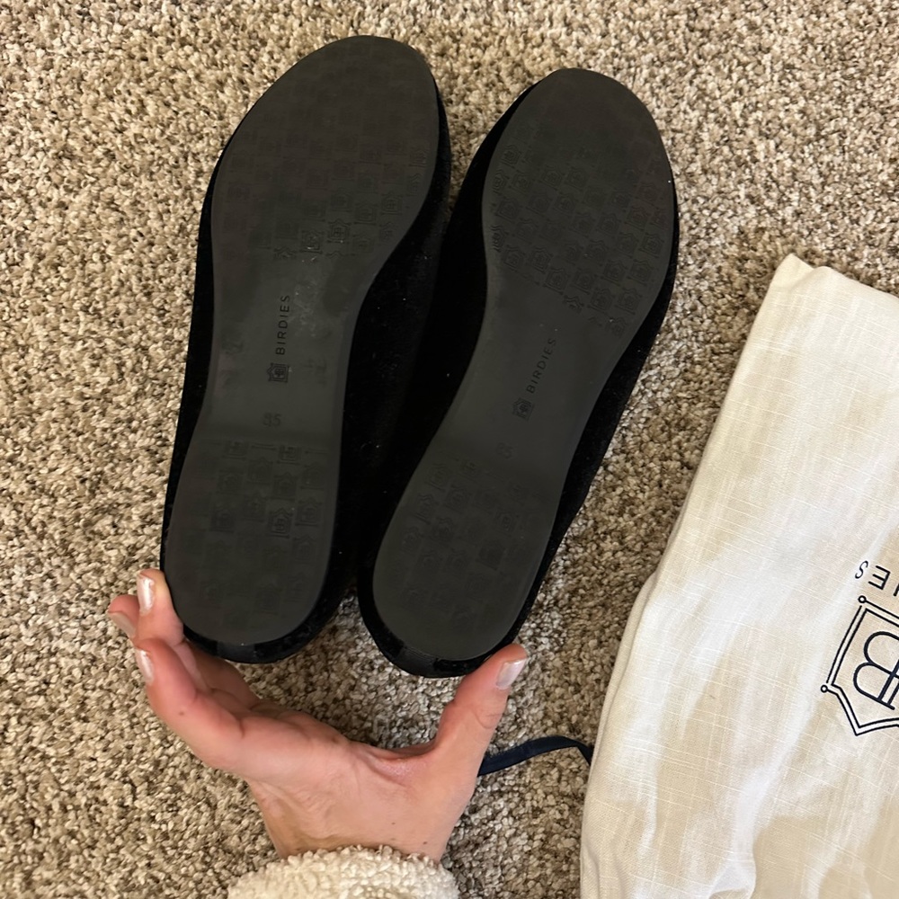 Birdies Velvet Black Loafers 8.5 - Picture 2 of 5